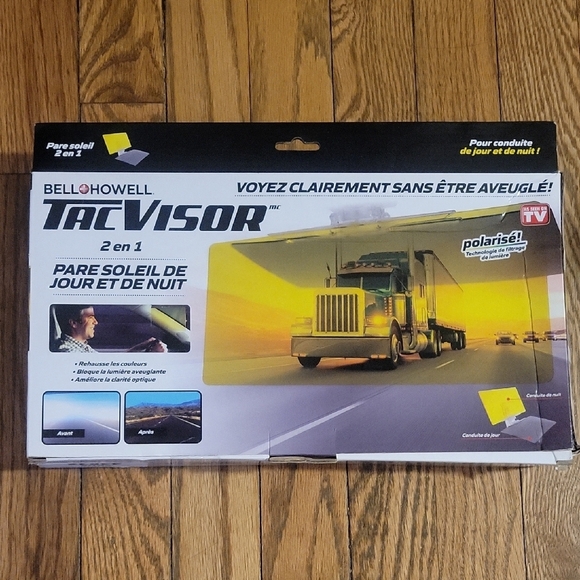 TacVisor 2-in-1 Day & Night Car Visor - Black - Picture 2 of 2